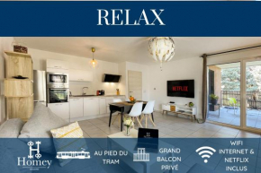 HOMEY RELAX - New - Aux portes de Genève - Balcon privé - Appartement avec 2 chambres Ambilly